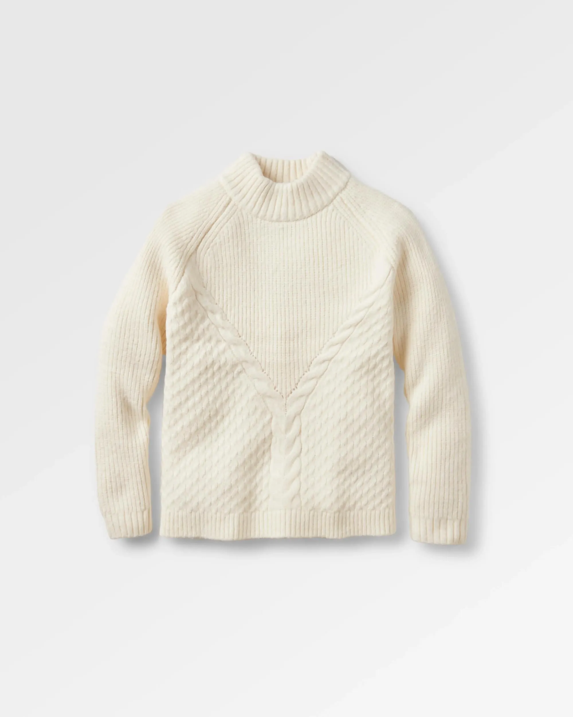 Cozy Cable Recycled Knitted Jumper - Off White