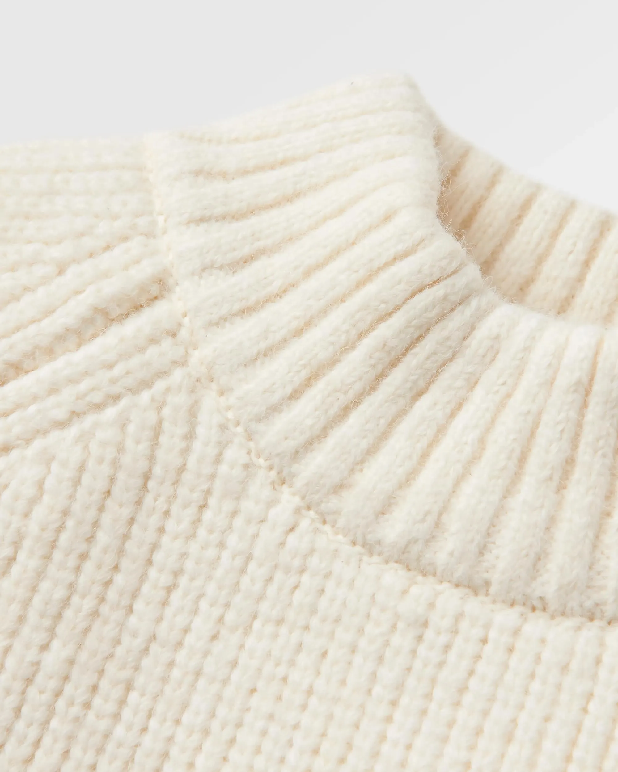 Cozy Cable Recycled Knitted Jumper - Off White