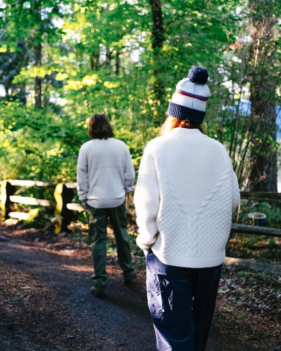 Cozy Cable Recycled Knitted Jumper - Off White