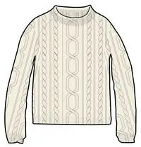 Cozy Cable Recycled Knitted Jumper - Off White