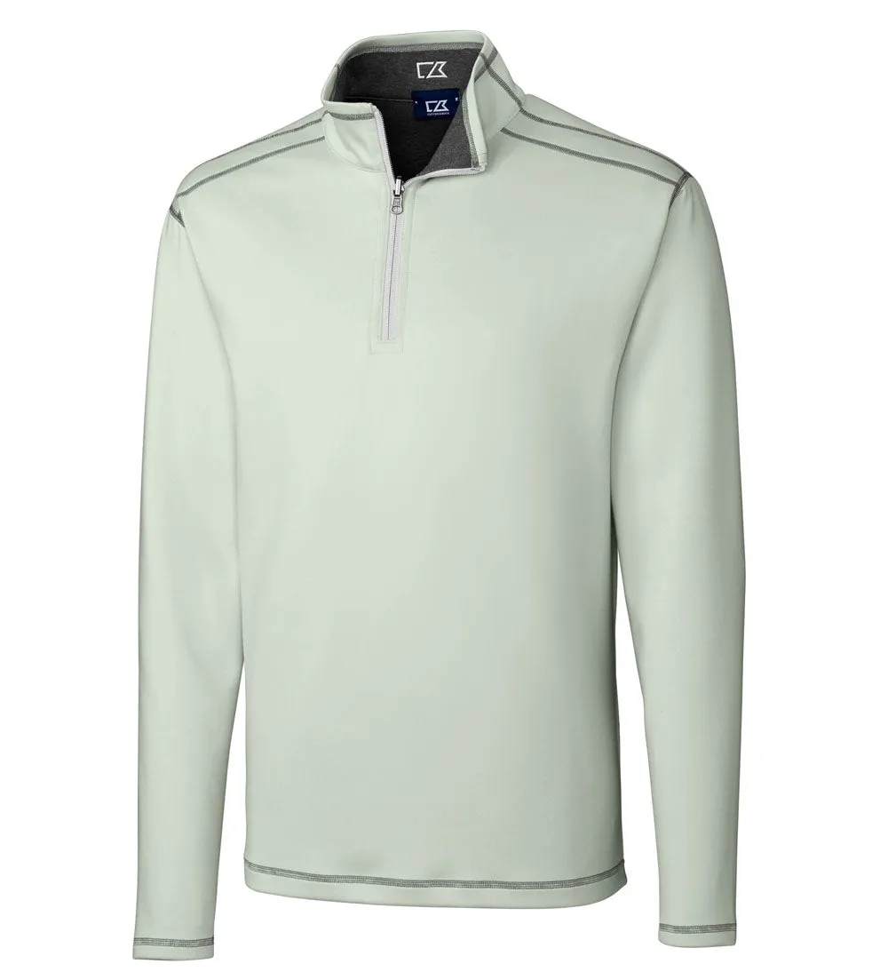 Cutter & Buck Evergreen Reversible Overknit Quarter-Zip Pullover