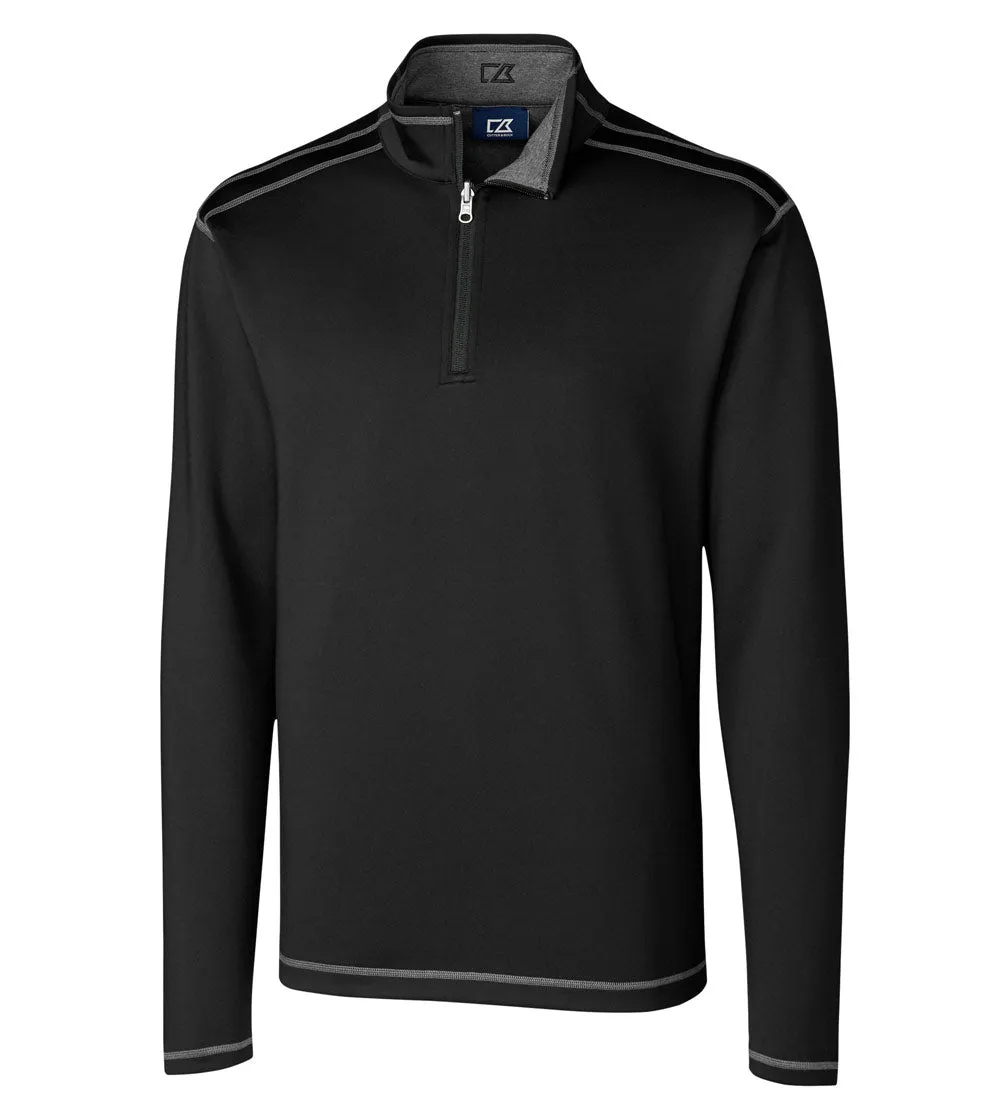 Cutter & Buck Evergreen Reversible Overknit Quarter-Zip Pullover