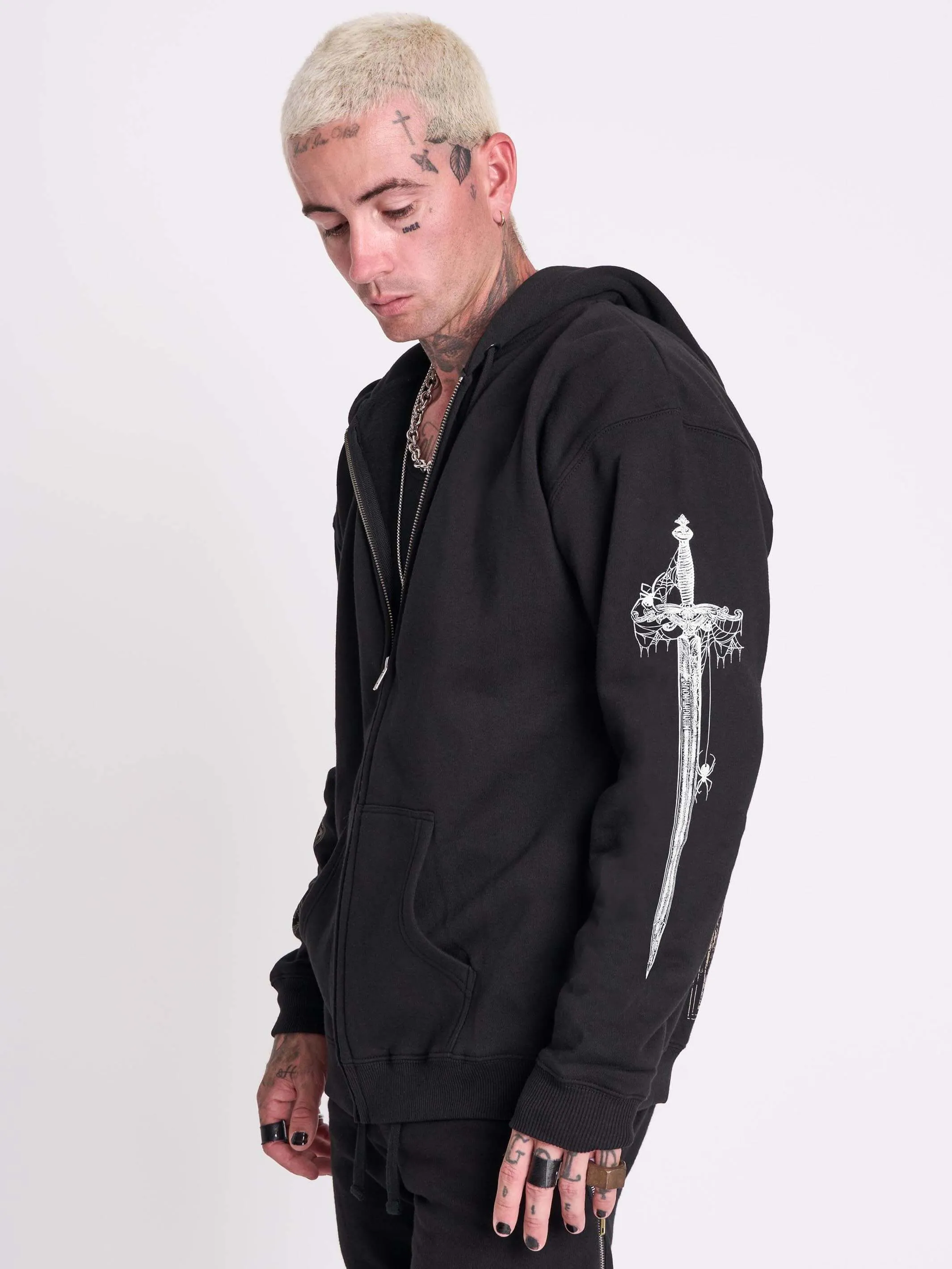 Dagger Zip Up Hoodie