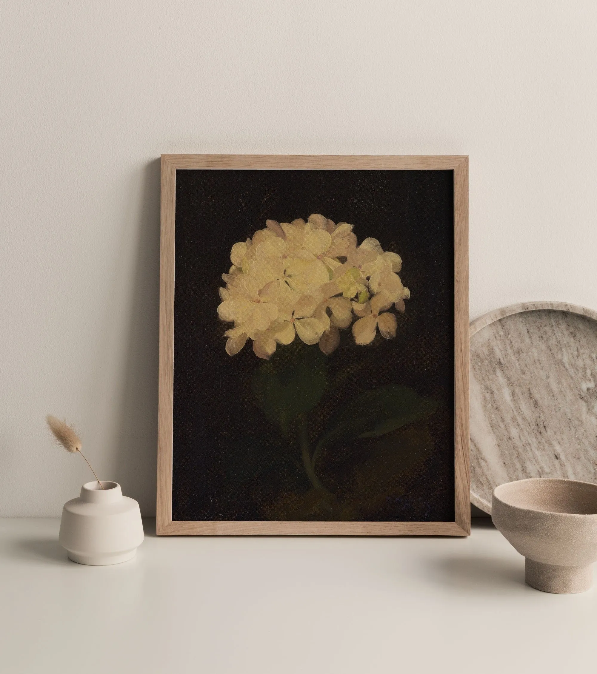 Dark Vintage Floral Wall Art