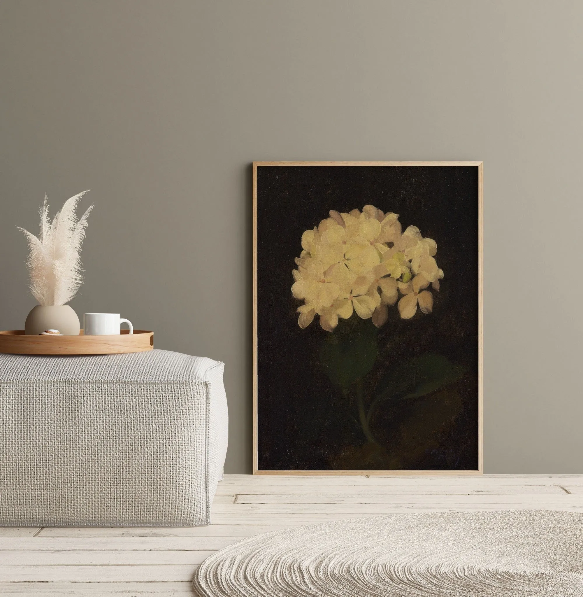 Dark Vintage Floral Wall Art