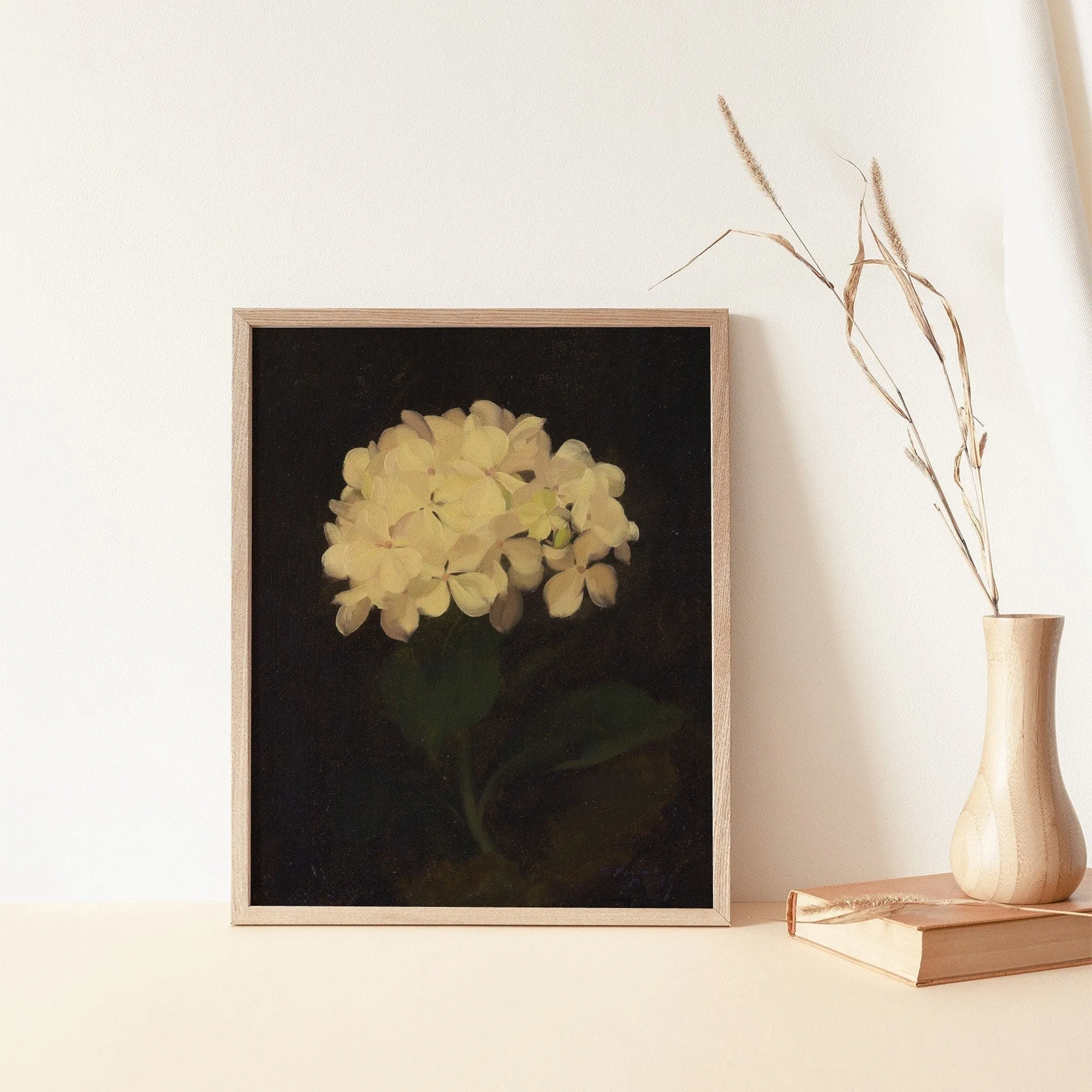 Dark Vintage Floral Wall Art