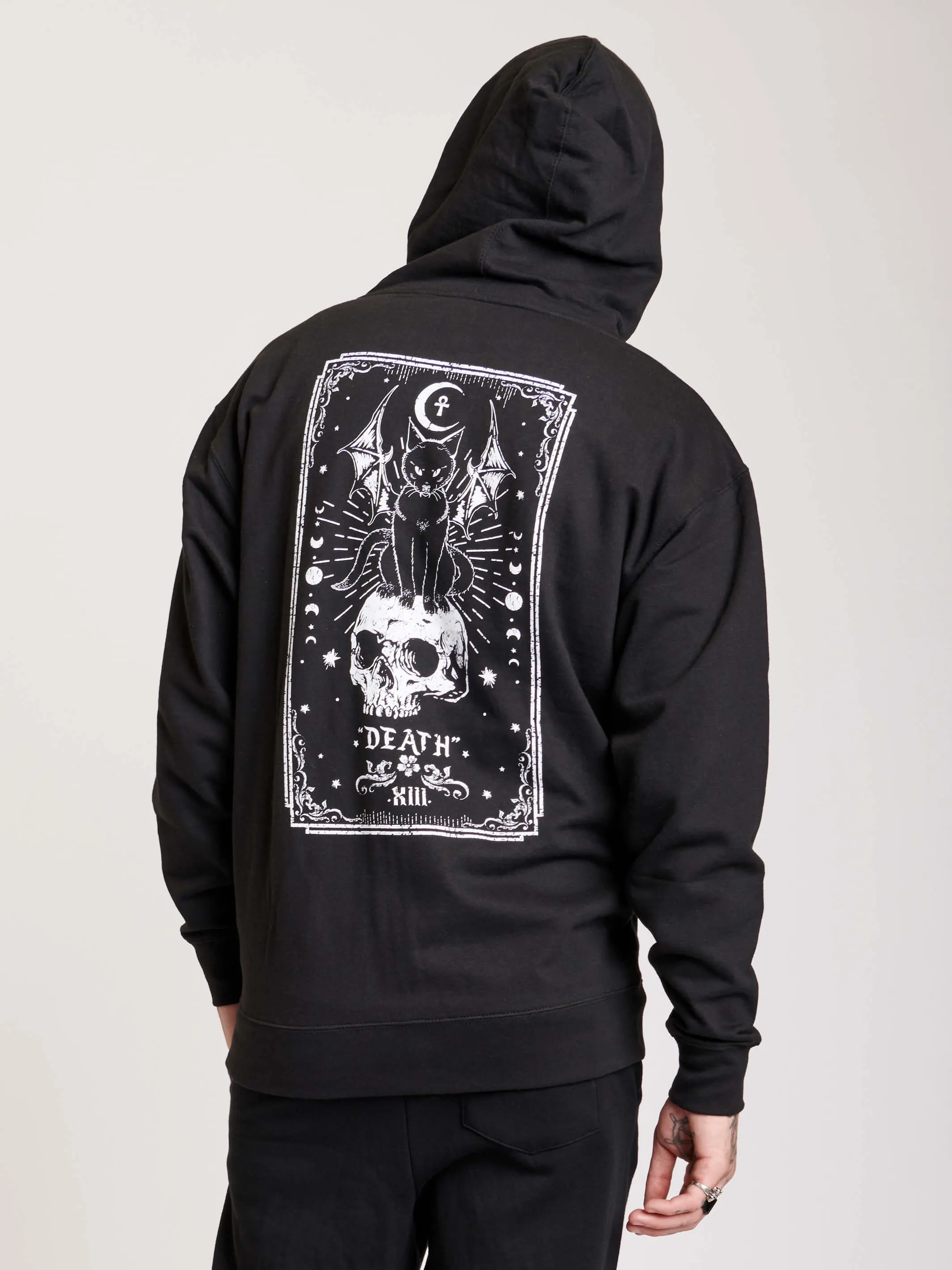 Death Tarot Zip Up Hoodie