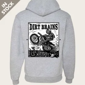 Dirt Bike Hoodie "Dirt Brains Monster" Size 2x and 3X only.