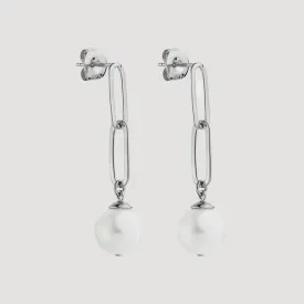 Eden Pear Drop Earring Silver