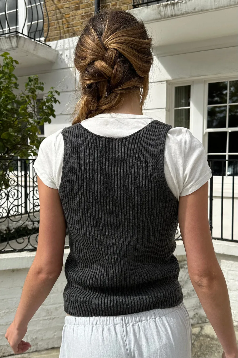 Elizabeth Wool Button Vest