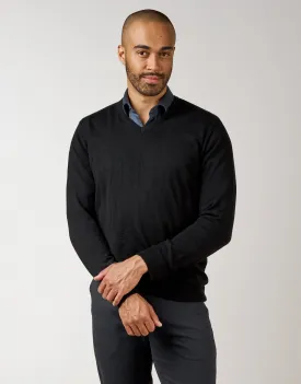 Fairlie Black V-Neck Jersey