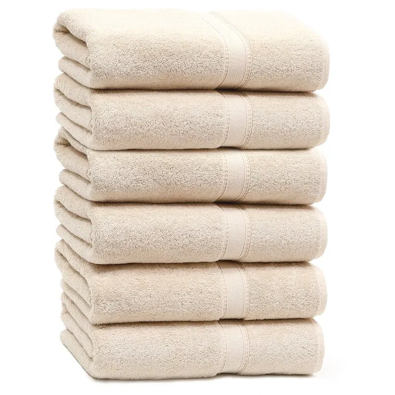 Fannie 6 Piece Turkish Cotton Super Plush Bath Towel Set (Set of 6)