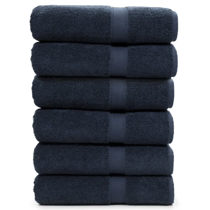 Fannie 6 Piece Turkish Cotton Super Plush Bath Towel Set (Set of 6)