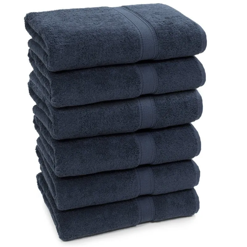 Fannie 6 Piece Turkish Cotton Super Plush Bath Towel Set (Set of 6)