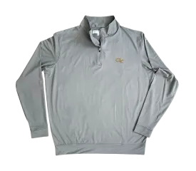 Georgia Tech 1/4 Zip Performance Pullover - Ash Gray