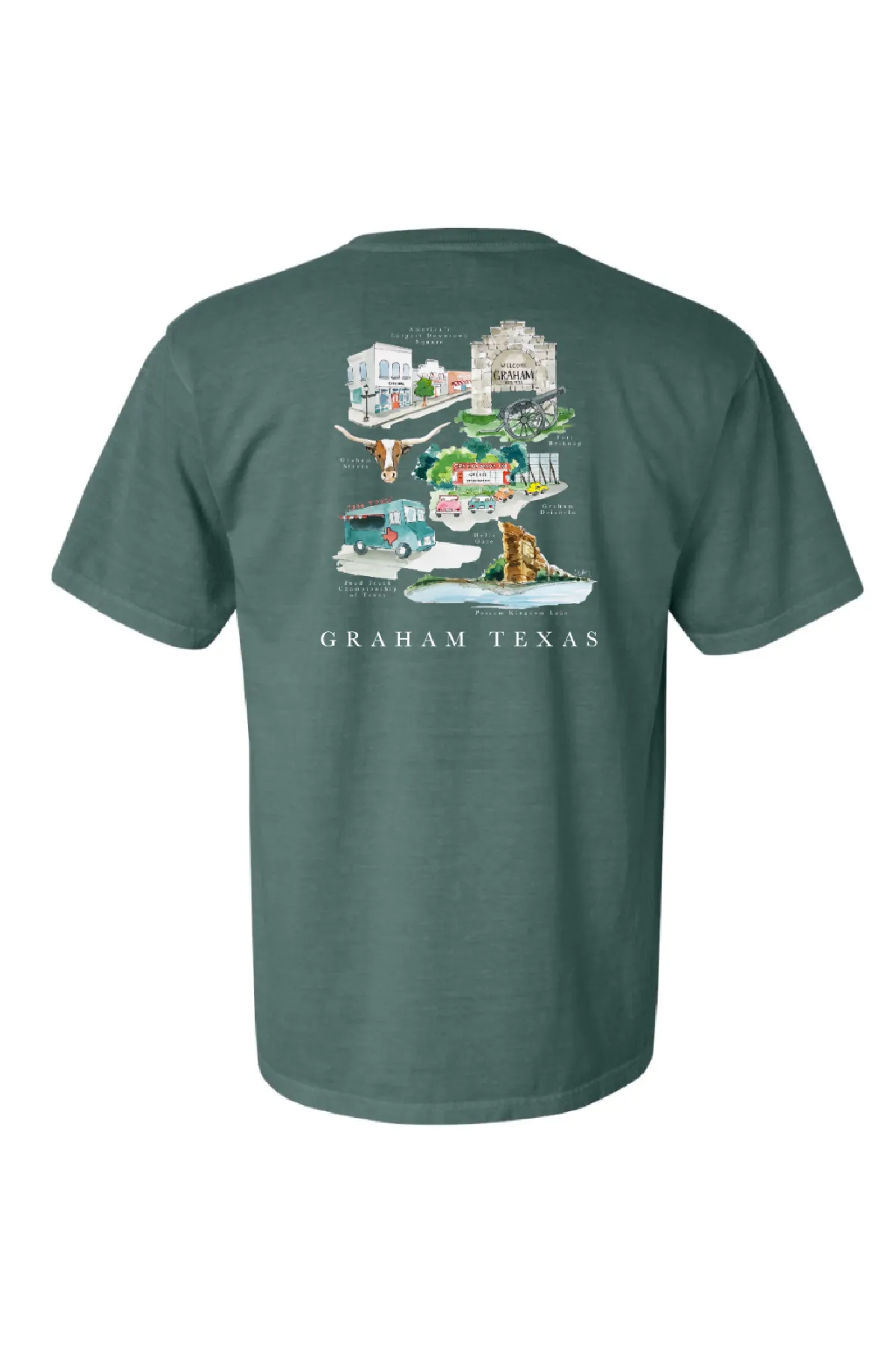 Graham Comfort Colors Tee - Blue Spruce