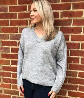 Grey Relaxed Style Jumper