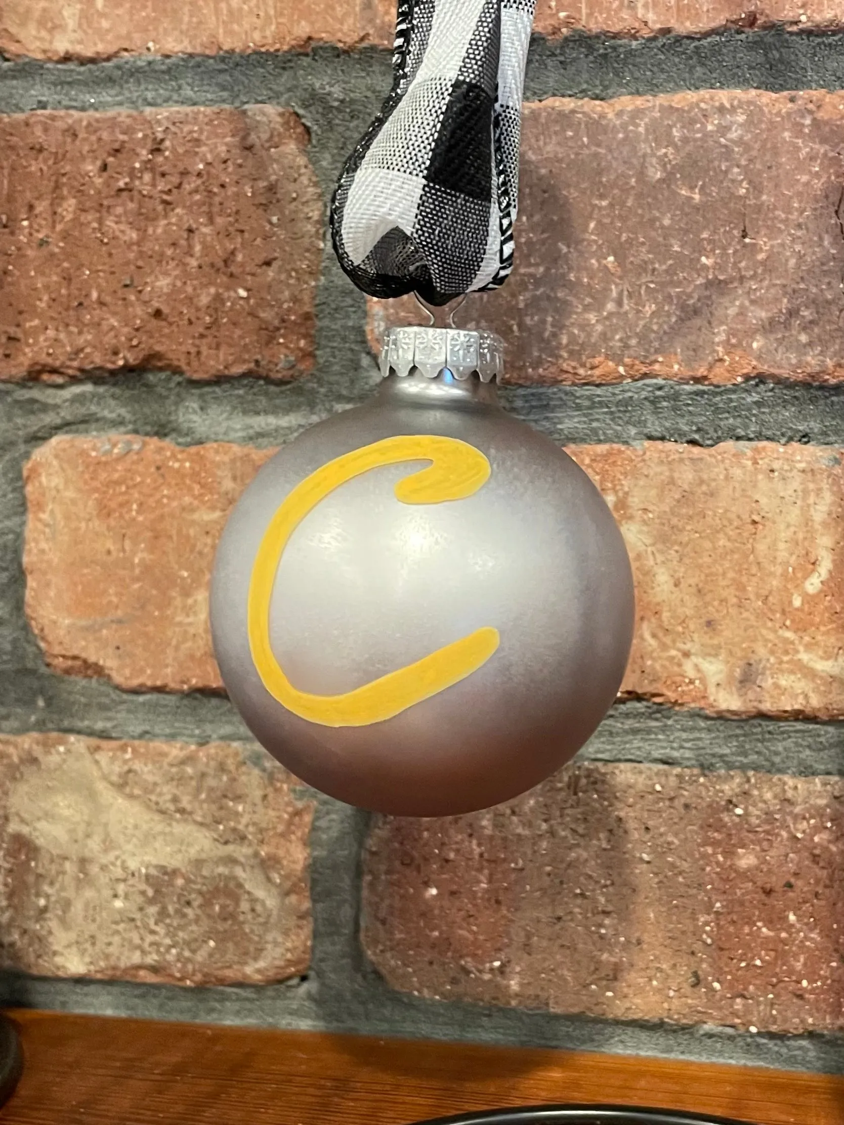 Hand-painted Claiborne Farm Glass Ornament