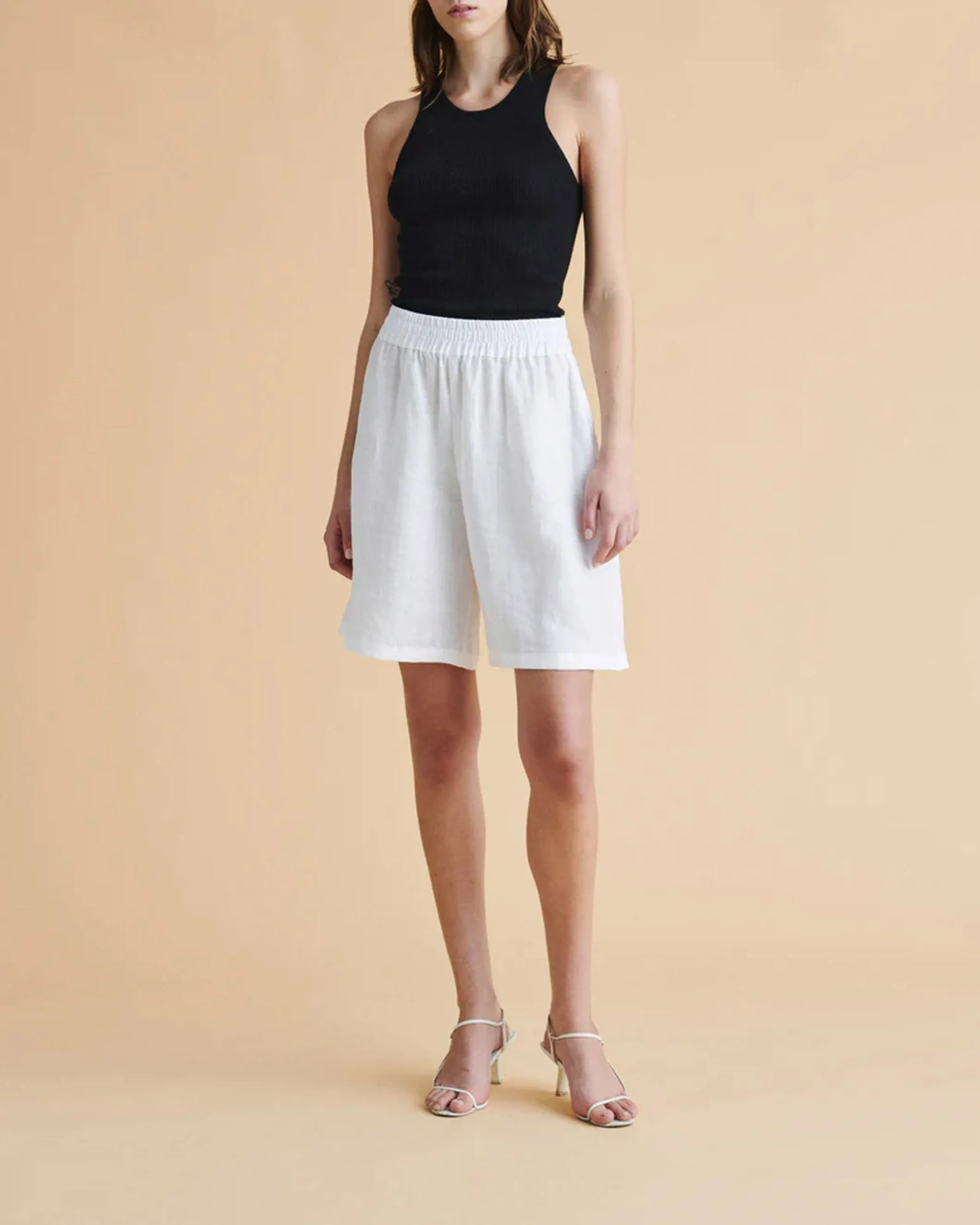 Harper Fine Ribbed Cashmere Tank