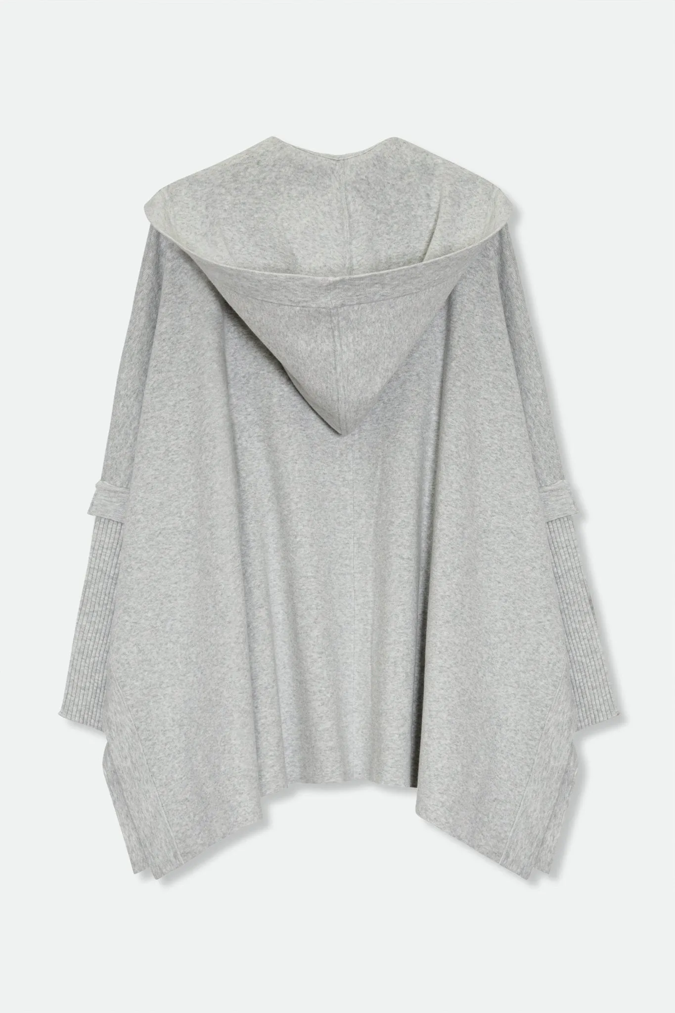 HARPER HOODED CAPE IN DOUBLE KNIT PIMA COTTON STRETCH LIMITED EDITION COLORS