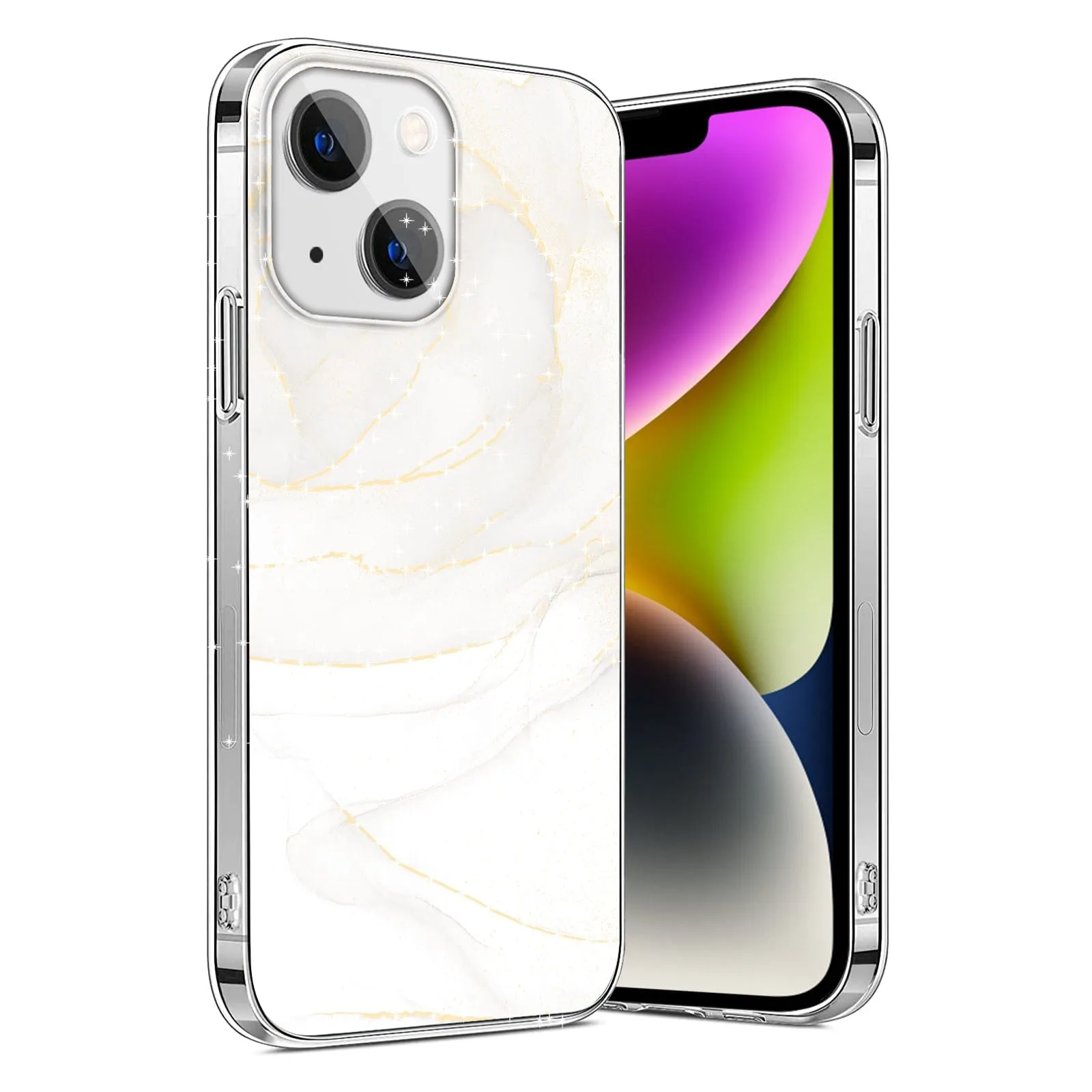 Inspire Series White Marble Case - iPhone 14 Plus - CP00333