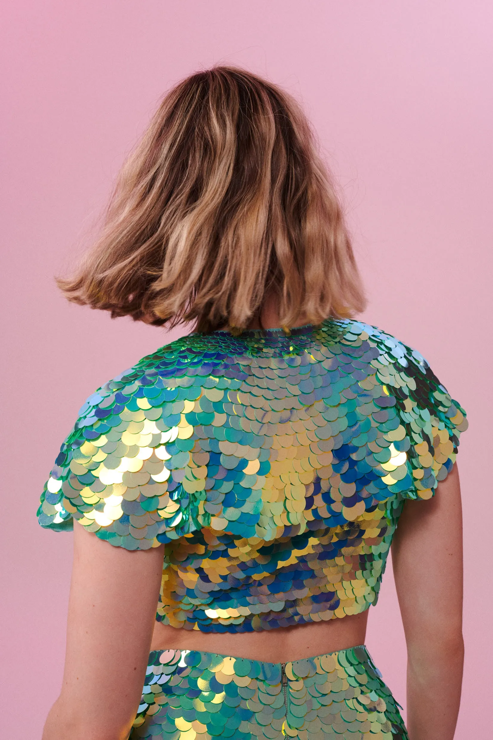 INTI SEQUIN CAPE - CHAMELEON