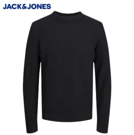 Jack & Jones Brody Crew Neck Black Knit Black