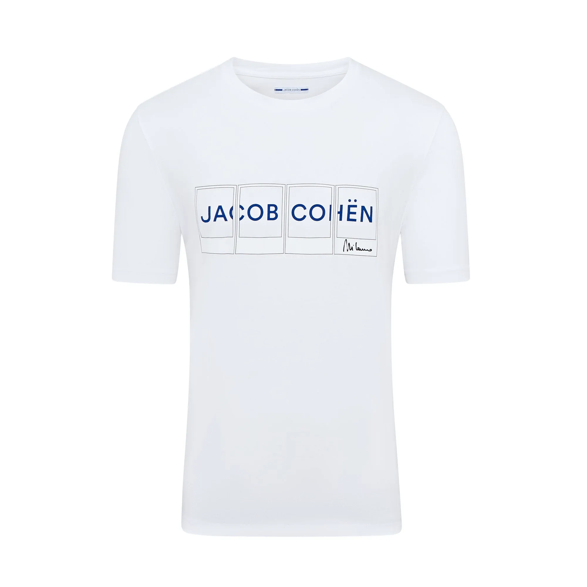 Jacob Cohen Block Milano Short Sleeve T-shirt (White)