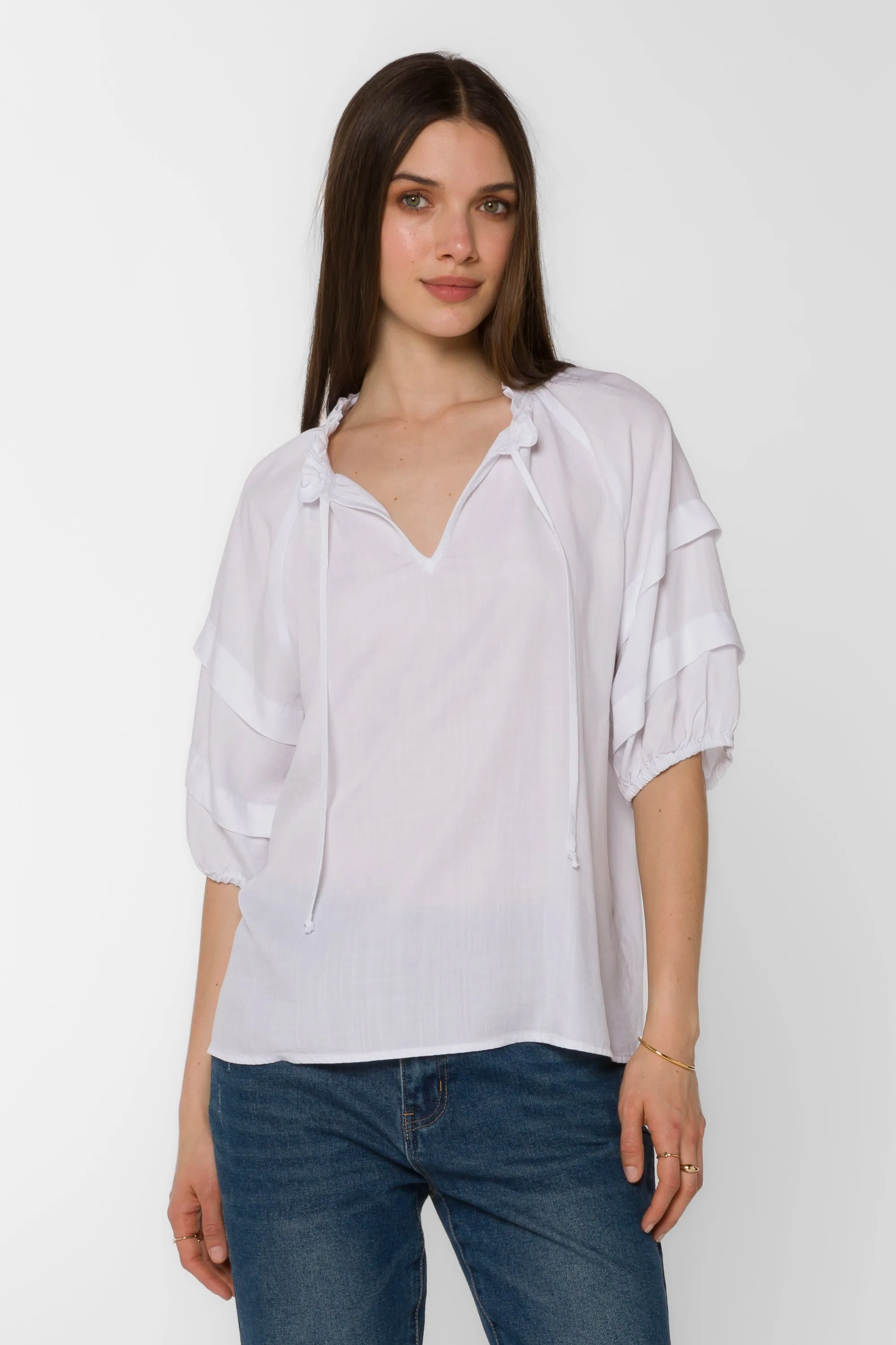 Kenna White Blouse