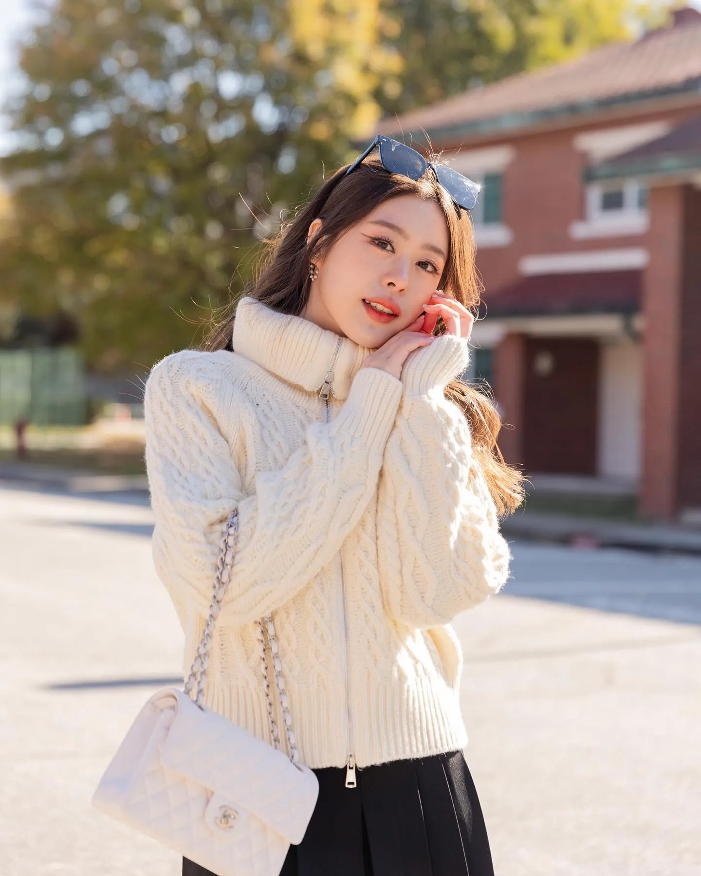 Knit Zip-up Sweater