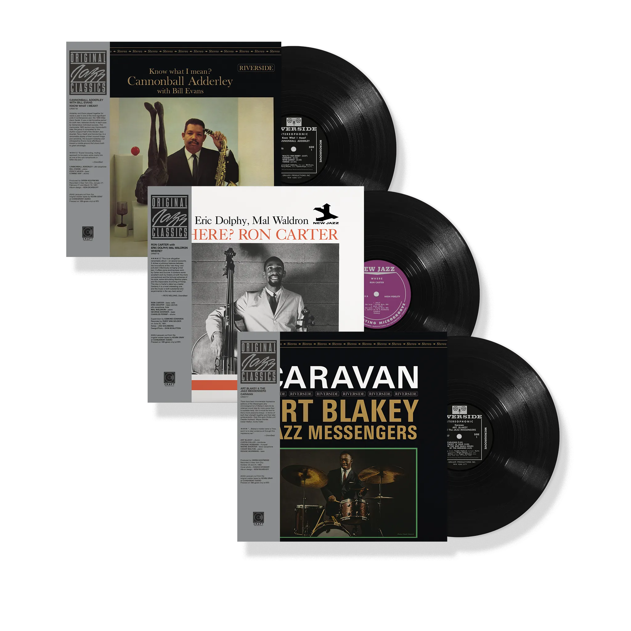 Know What I Mean?   Caravan   Where? (Original Jazz Classics Series LP Bundle)