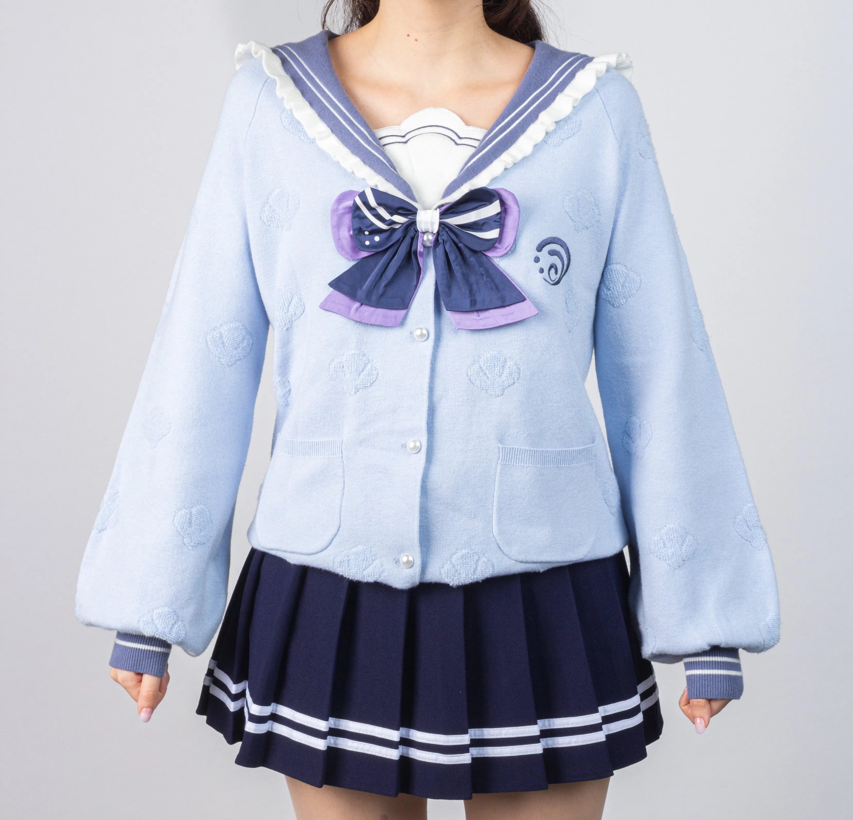 Kokomi Sailor Genshin Impact Cardigan