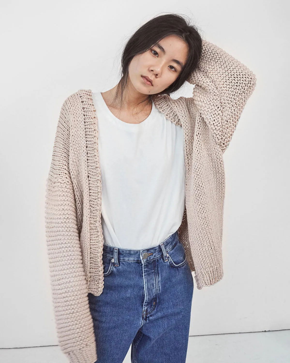 Marina Cotton Cardigan Beige