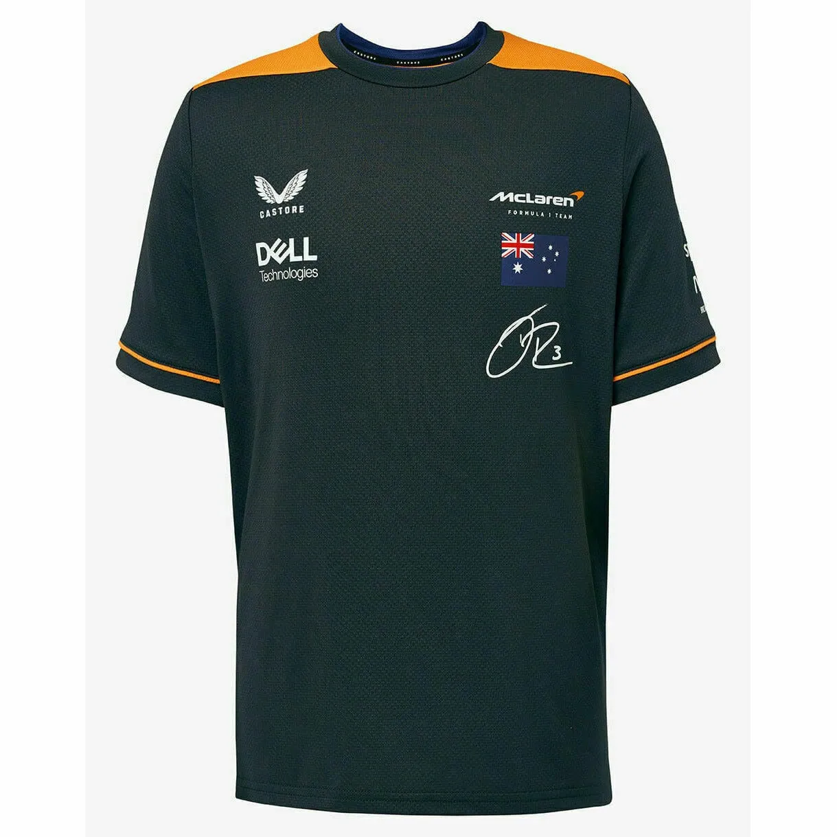 McLaren F1 Kids Daniel Ricciardo Replica Set Up T-Shirt- Youth Papaya/Phantom