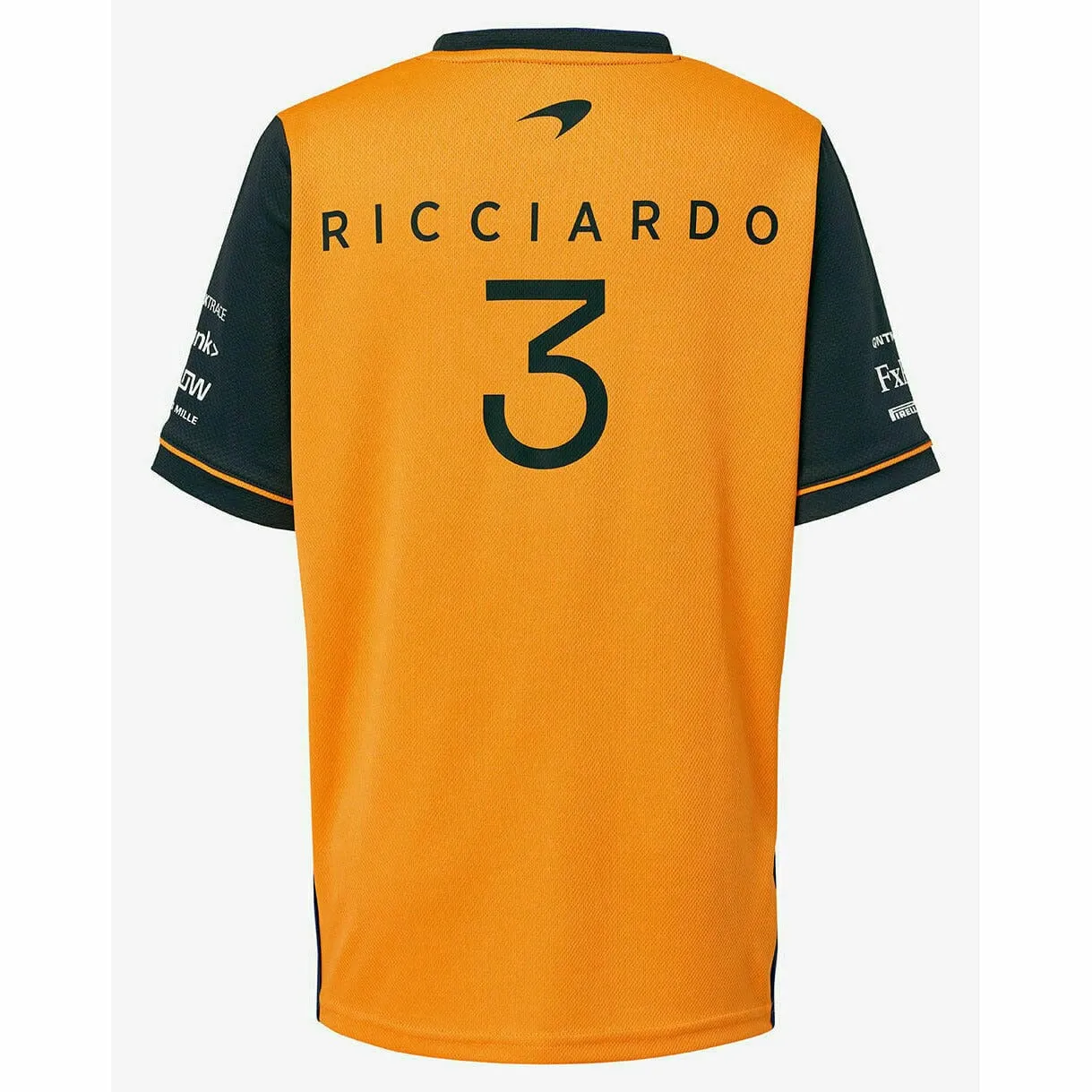 McLaren F1 Kids Daniel Ricciardo Replica Set Up T-Shirt- Youth Papaya/Phantom