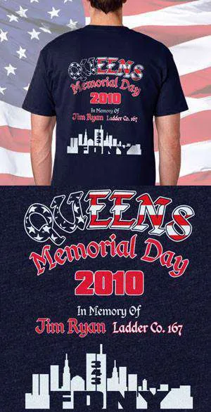 Memorial Day Stars and Stripes Back Design