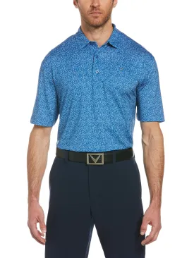 Mens Allover Geometric Printed Polo