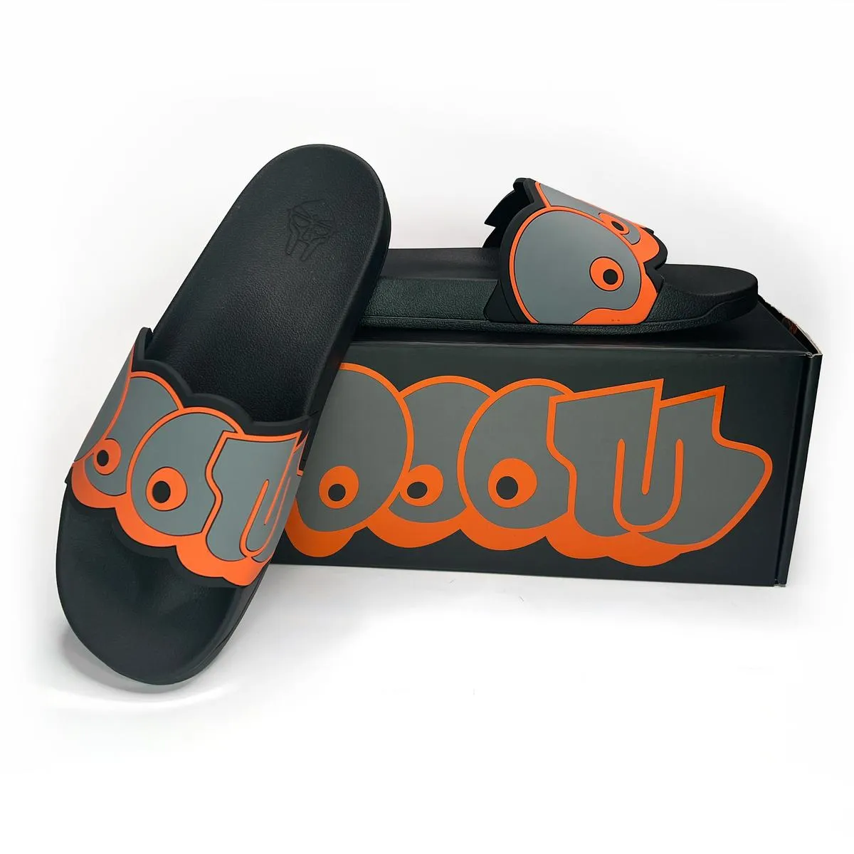 Stylish Black MF DOOM Slide Sandals for Men - Optimize