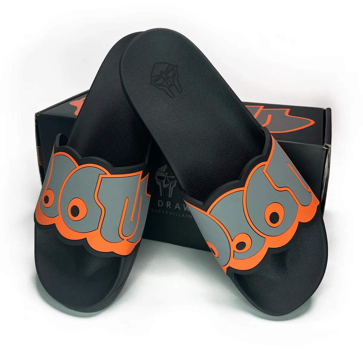 Stylish Black MF DOOM Slide Sandals for Men - Optimize