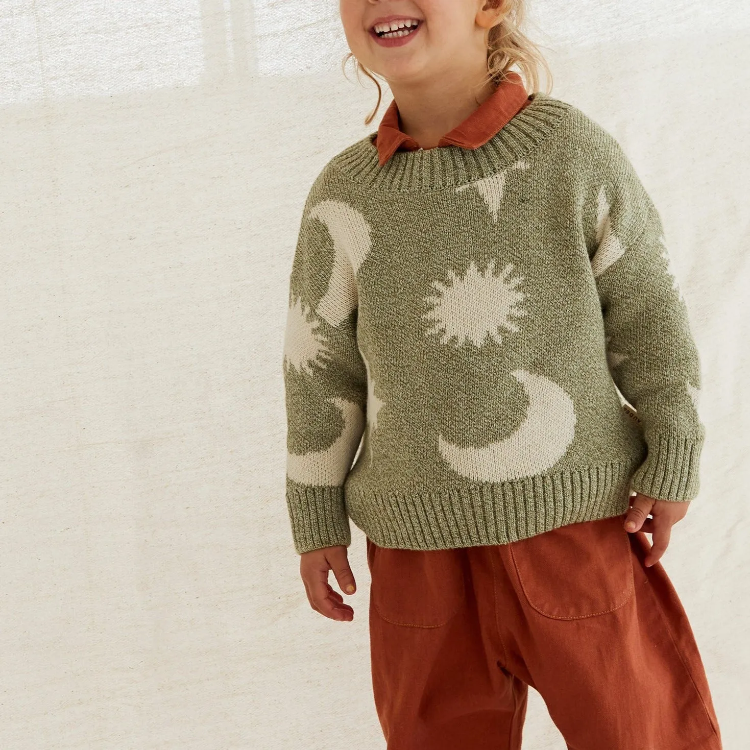 Moon Sweater - Nordic Nep Green