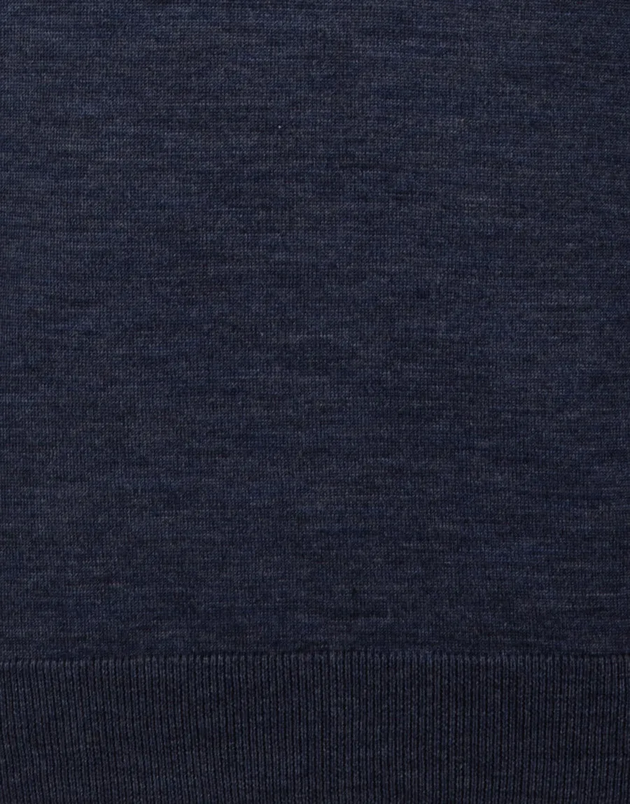 Naseby Denim Blue Crew Neck Jersey