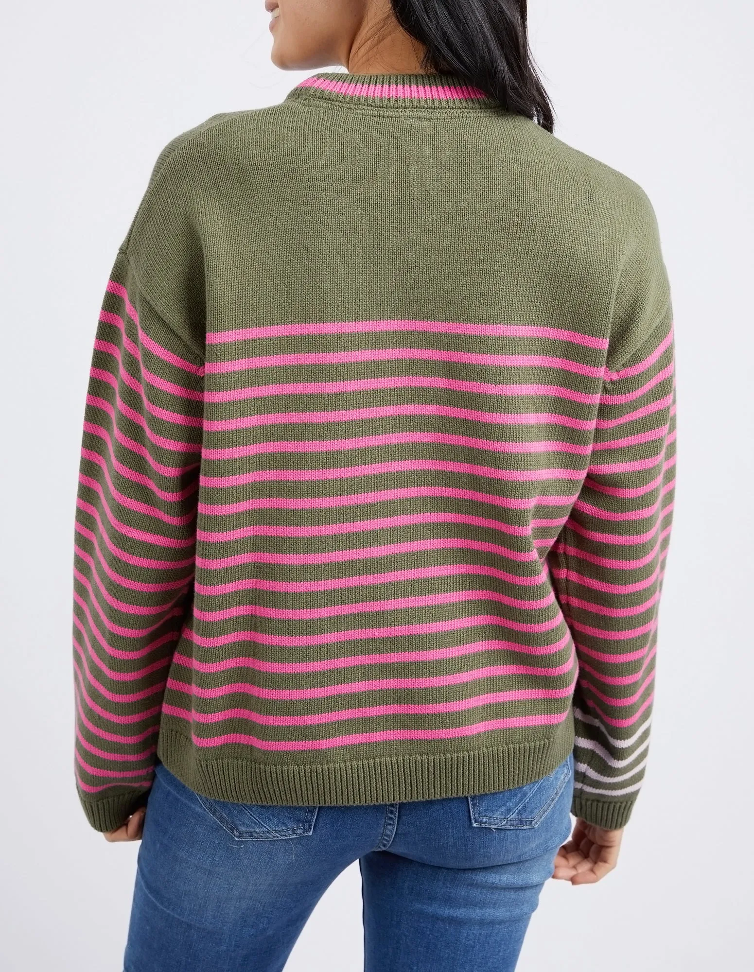 Penny Knit Clover & Pink Stripe