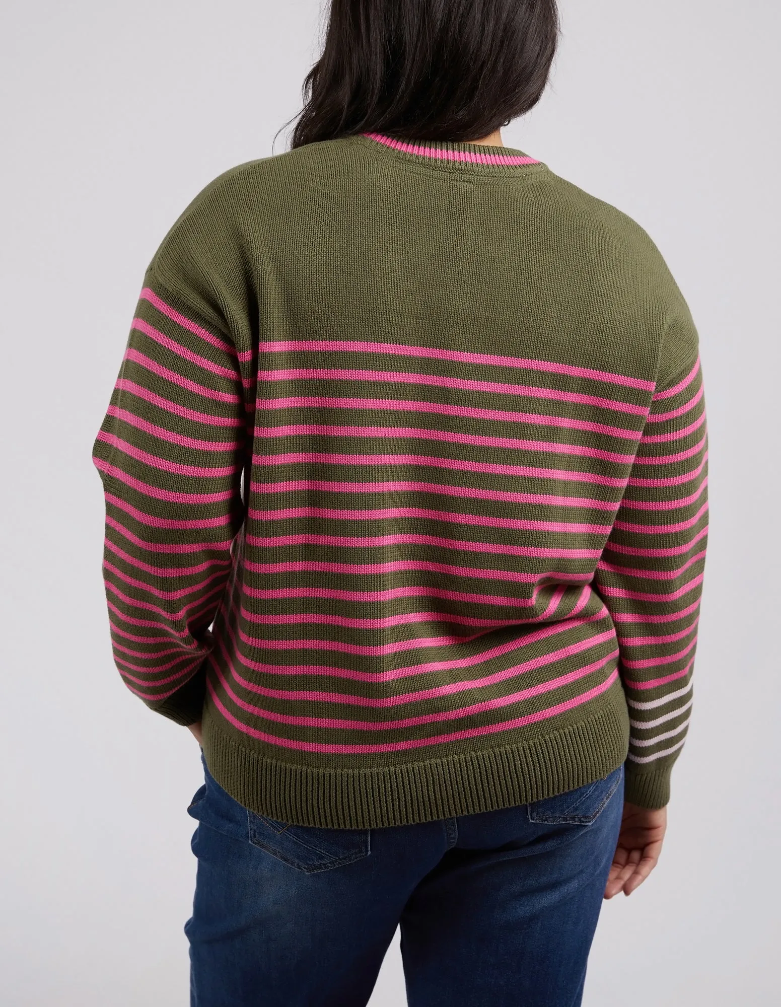 Penny Knit Clover & Pink Stripe