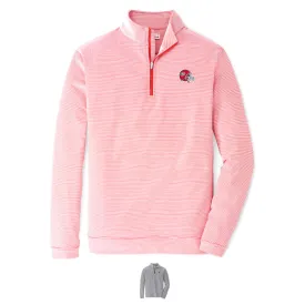 UGA Perth Mini Stripe Performance 1/4 Zip Pullover