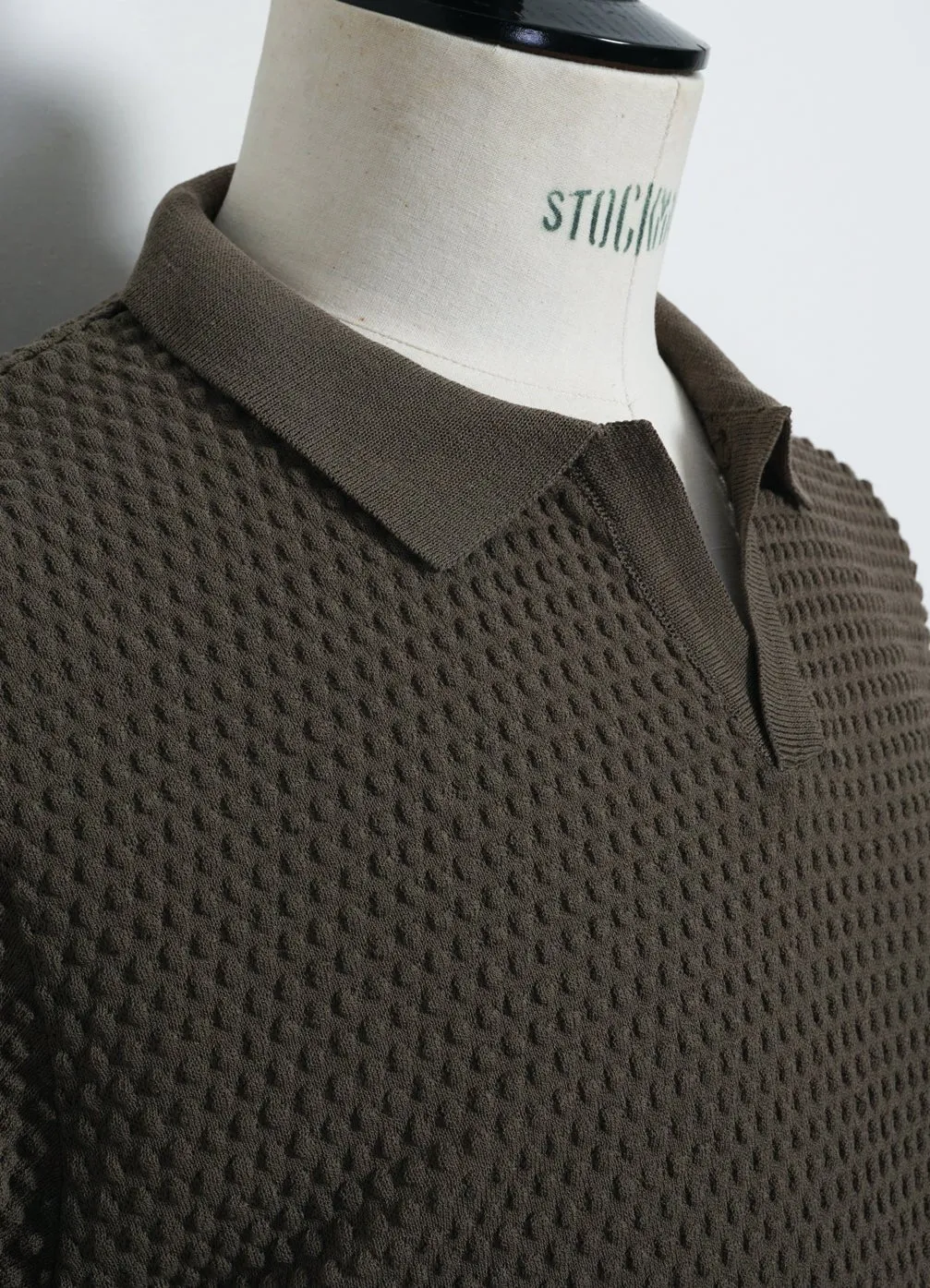 POLO | Short Sleeve Spot Knit Shirt | Green