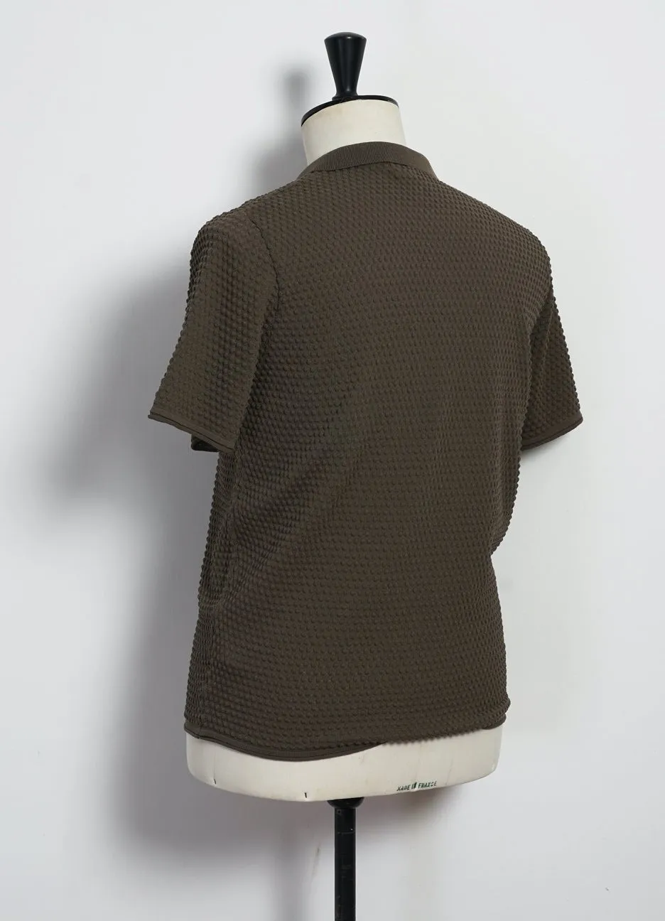 POLO | Short Sleeve Spot Knit Shirt | Green