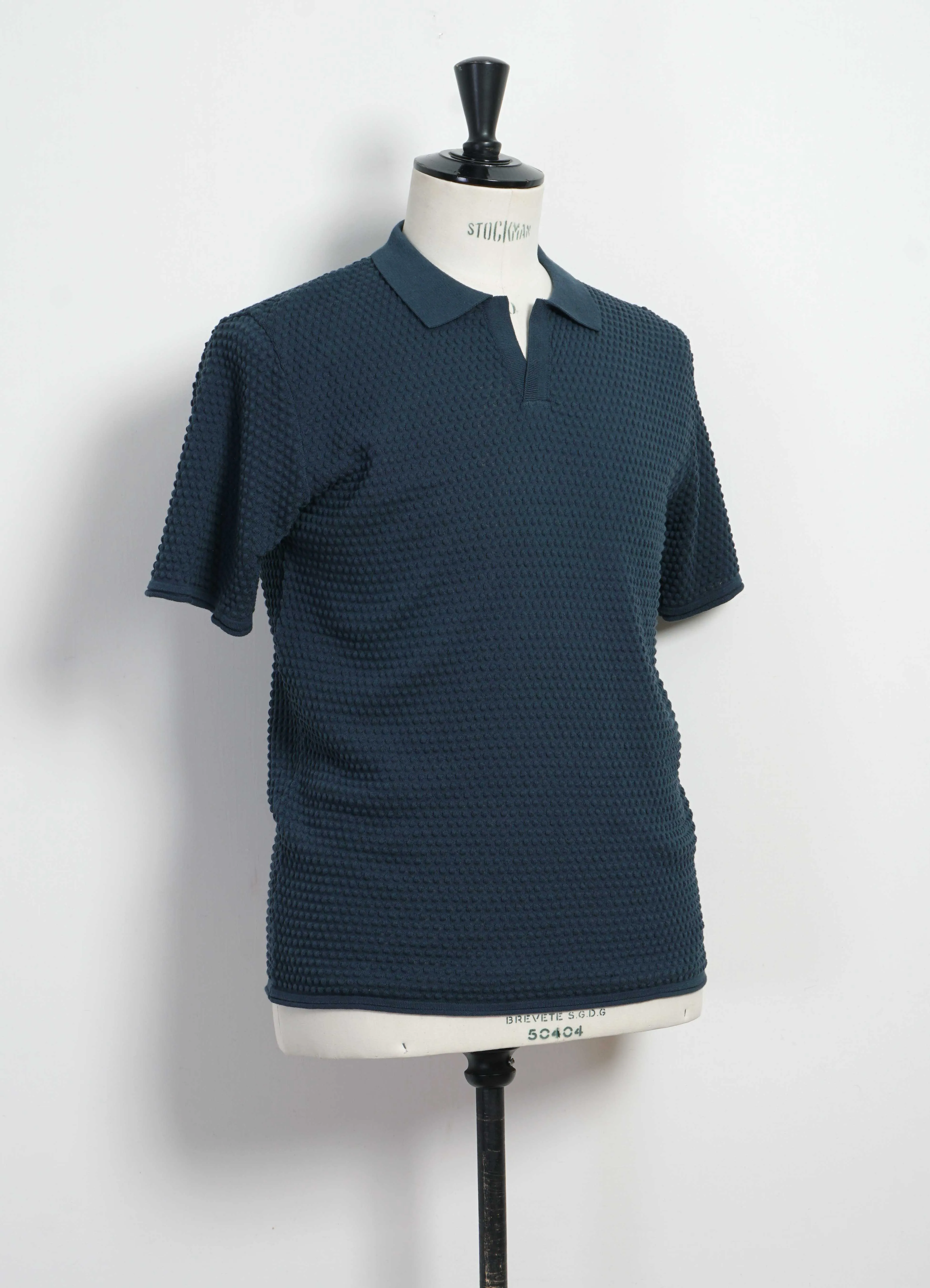 POLO | Short Sleeve Spot Knit Shirt | Ombra