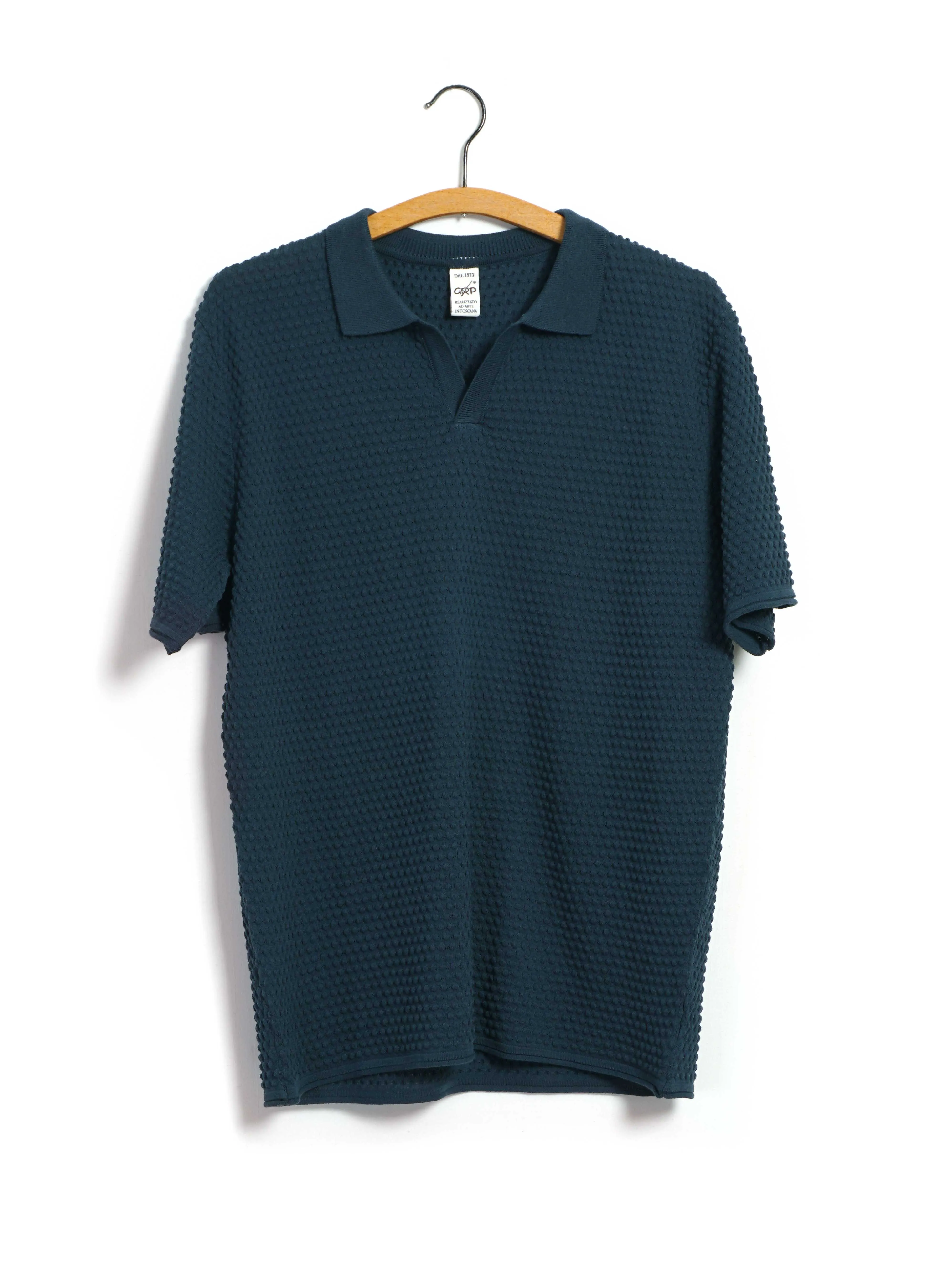 POLO | Short Sleeve Spot Knit Shirt | Ombra