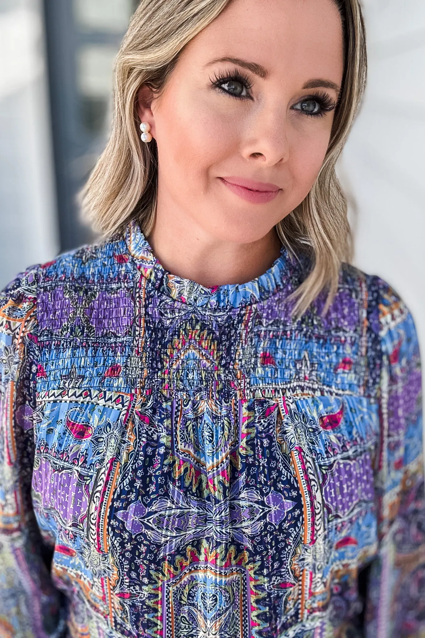 Printed York Blouse