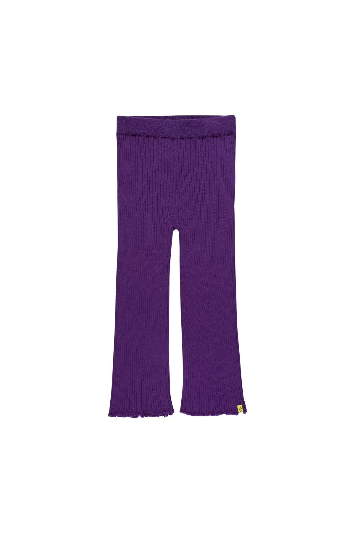 PURPLE MERINO KNIT TROUSERS